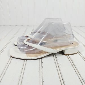 Bp Talon White Slide In Open Toe Casual Sandals F312